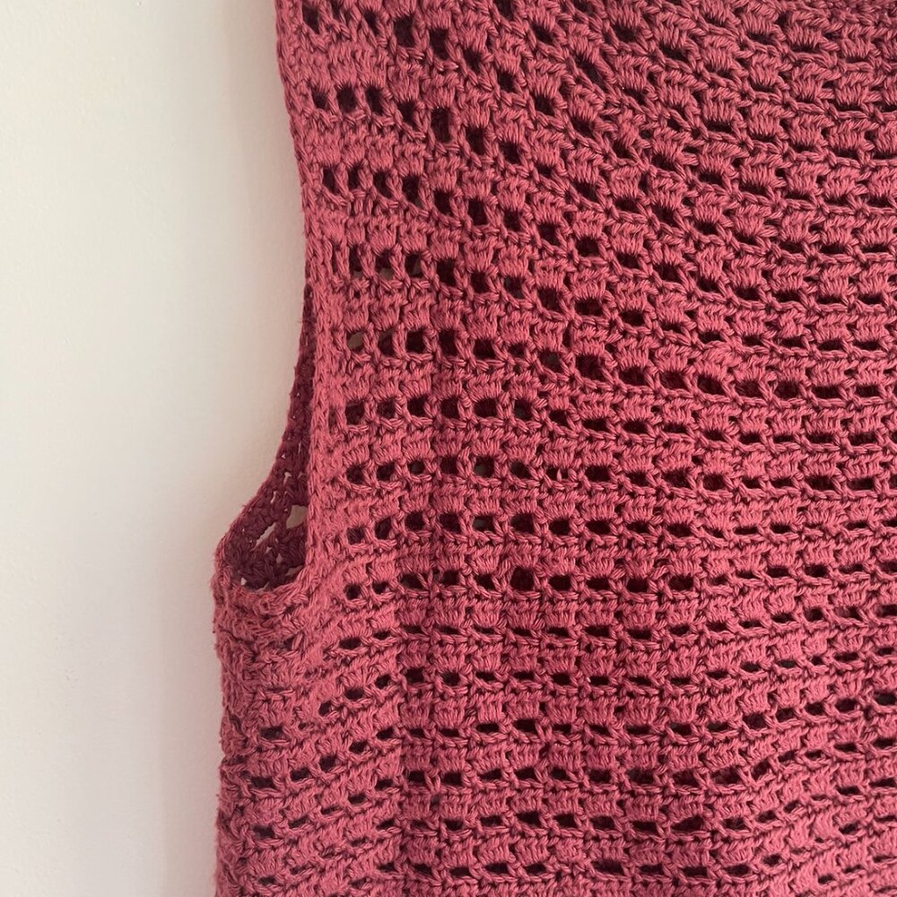 Handmade Crochet Tank Top - Picture 2 of 3